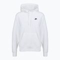 Men's sweatshirt Nike Club Pullover Hoodie white/white/black 7