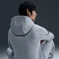 Men's sweatshirt Nike Club Full Zip Hoodie dark grey heather/light smoke grey/white 6