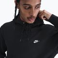 Men's sweatshirt Nike Club Pullover Hoodie black/black/white 5