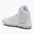 Nike Inflict 4 wrestling shoe white/metallic gold/photon dust/black 3