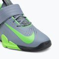 Nike Savaleos ashen slate/green strike/anthracite weightlifting shoes 7