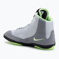 Nike Inflict 4 football wrestling shoes grey/lime blast/anthracite/white 3