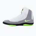 Nike Inflict 4 football wrestling shoes grey/lime blast/anthracite/white 2