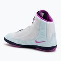 Nike Inflict 4 wrestling shoe white/hyper violet/glacier blue/obsidian 3