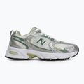 New Balance 530's silver metallic/mallard green shoes 2