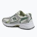 New Balance 530's silver metallic/mallard green shoes 3