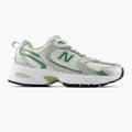 New Balance 530's silver metallic/mallard green shoes 2