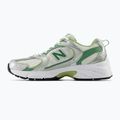 New Balance 530's silver metallic/mallard green shoes 3