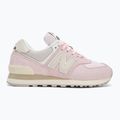 Women's shoes New Balance 574's V2 light pink/white 2