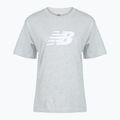 Women's T-shirt New Balance Sport Jersey Relaxed Logo reflection/white/light arctic grey