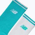 New Balance Running Stripe Midcalf socks 2 pairs blue/white 2