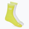 New Balance Running Stripe Midcalf socks 2 pairs yellow/white