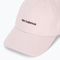 Women's New Balance 6 Panel Linear Logo cap rosesugar 3