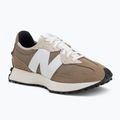 New Balance 327's V1 mushroom/white shoes