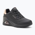 SKECHERS women's shoes Uno Wedge Hi Steps black/rose gold