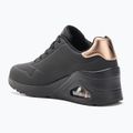 SKECHERS women's shoes Uno Wedge Hi Steps black/rose gold 3