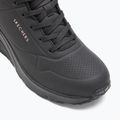 SKECHERS women's shoes Uno Wedge Hi Steps black/rose gold 7
