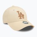 Women's baseball cap New Era Wmns Le 940 La Dodgers light beige