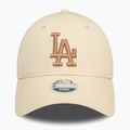 Women's baseball cap New Era Wmns Le 940 La Dodgers light beige 3