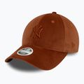 Women's New Era Velour Midi 9FORTY New York Yankees brown baseball cap 2