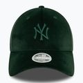 Women's New Era Velour Midi 9FORTY New York Yankees dark green baseball cap 3