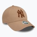 Women's New Era Metallic 9FORTY New York Yankees baseball cap beige