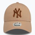 Women's New Era Metallic 9FORTY New York Yankees baseball cap beige 3