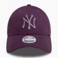 Women's New Era Metallic 9FORTY New York Yankees baseball cap dark purple 3