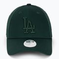 Women's New Era Metallic 9FORTY Los Angeles Dodgers dark green baseball cap 2