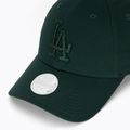 Women's New Era Metallic 9FORTY Los Angeles Dodgers dark green baseball cap 3
