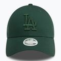 Women's New Era Metallic 9FORTY Los Angeles Dodgers dark green baseball cap 3