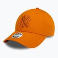 Women's New Era League Essential 9FORTY New York Yankees orange baseball cap 2