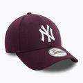 New Era Melton Wool 9FORTY New York Yankees baseball cap purple