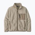 Patagonia women's fleece sweatshirt Synch oatmeal heather w/seabird grey