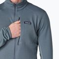 Men's Patagonia R1 Hybrid utility blue fleece sweatshirt 7