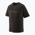 Men's Patagonia Capilene Cool Trail T-shirt Graphic outline text logo/black