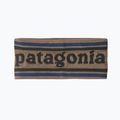 Patagonia Powder Town women's park stripe headband: marlow brown