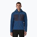Men's softshell jacket Patagonia R2 TechFace Hoody clement blue
