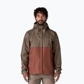 Men's rain jacket Patagonia Torrentshell 3L Rain marlow brown