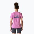Women's T-shirt Patagonia Cap Cool Daily Graphic Shirt '73 skyline / brisk purple x-dye 3