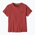 Women's Patagonia P-6 Logo Responsibili-Tee potters red 3