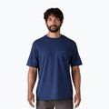 Men's Patagonia Boardshort Logo Pocket T-shirt Responsibili clement blue