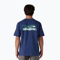Men's Patagonia Boardshort Logo Pocket T-shirt Responsibili clement blue 2