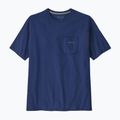 Men's Patagonia Boardshort Logo Pocket T-shirt Responsibili clement blue 4