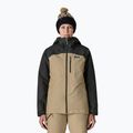 Women's rain jacket Patagonia Insulated Powder Town oar tan