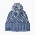 Patagonia Snowbelle winter beanie offset dot: barnacle blue