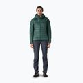 Women's down jacket Patagonia Down Sweater Hoody cascade green 2