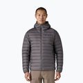 Men's down jacket Patagonia Down Sweater Hoody forge grey w/forge grey