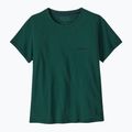 Women's Patagonia P-6 Logo Responsibili-Tee cascade green 3