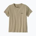 Women's T-shirt Patagonia P-6 Logo Responsibili-Tee pumice